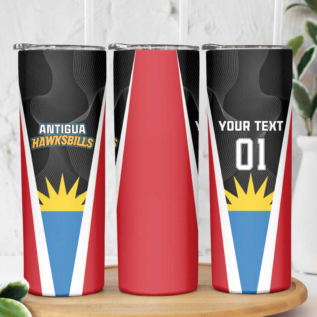 Custom Antigua Cricket Hawksbills Skinny Tumbler Each Endeavouring All Achieving - Wonder Print Shop