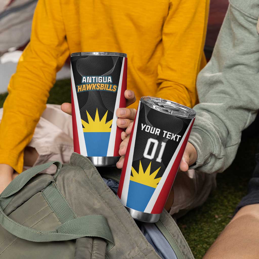 Custom Antigua Cricket Hawksbills Tumbler Cup Each Endeavouring All Achieving - Wonder Print Shop