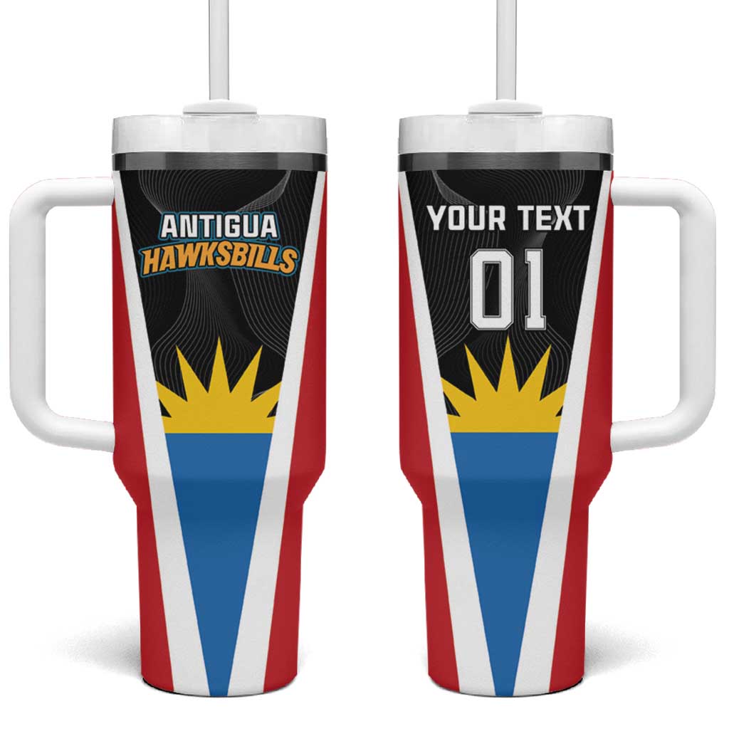 Custom Antigua Cricket Hawksbills Tumbler With Handle Each Endeavouring All Achieving - Wonder Print Shop