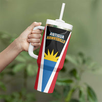 Custom Antigua Cricket Hawksbills Tumbler With Handle Each Endeavouring All Achieving - Wonder Print Shop