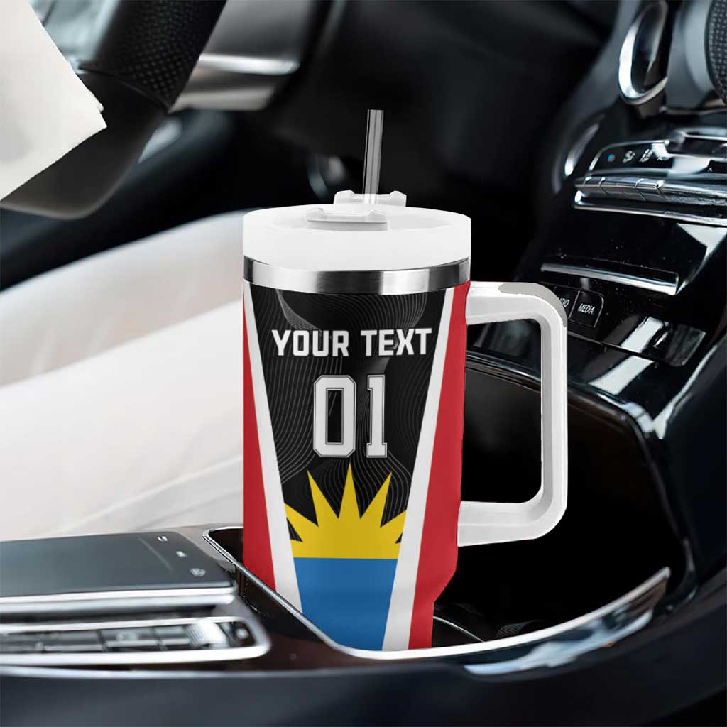 Custom Antigua Cricket Hawksbills Tumbler With Handle Each Endeavouring All Achieving - Wonder Print Shop