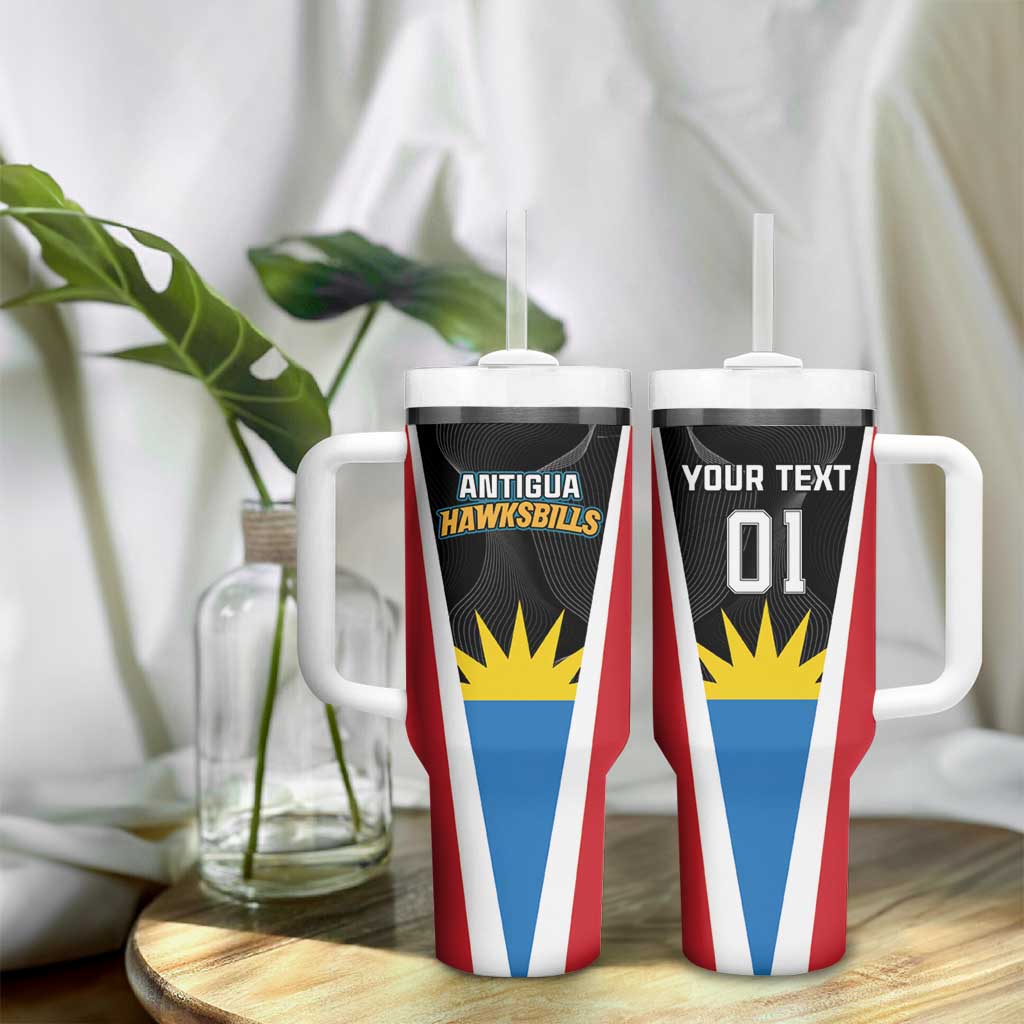 Custom Antigua Cricket Hawksbills Tumbler With Handle Each Endeavouring All Achieving - Wonder Print Shop