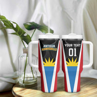 Custom Antigua Cricket Hawksbills Tumbler With Handle Each Endeavouring All Achieving - Wonder Print Shop
