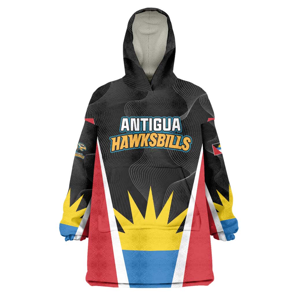 Custom Antigua Cricket Hawksbills Wearable Blanket Hoodie Each Endeavouring All Achieving - Wonder Print Shop