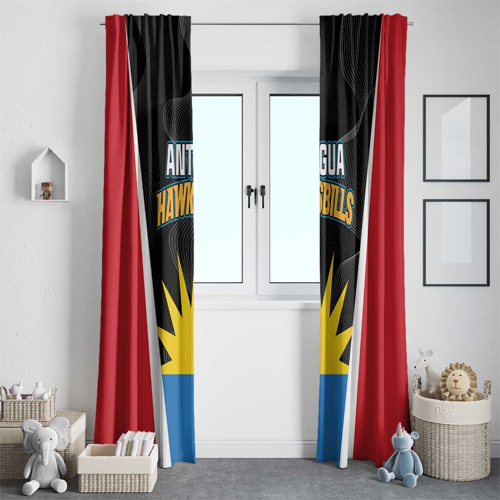 Antigua Cricket Hawksbills Window Curtain Each Endeavouring All Achieving - Wonder Print Shop