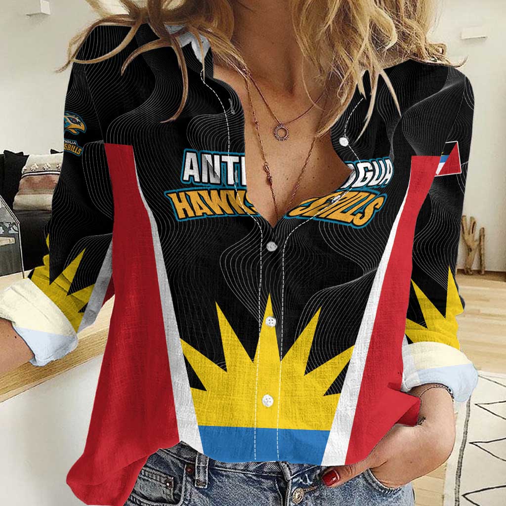 Custom Antigua Cricket Hawksbills Women Casual Shirt Each Endeavouring All Achieving - Wonder Print Shop