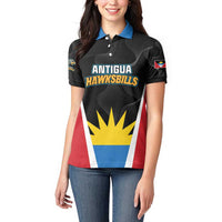 Custom Antigua Cricket Hawksbills Women Polo Shirt Each Endeavouring All Achieving - Wonder Print Shop