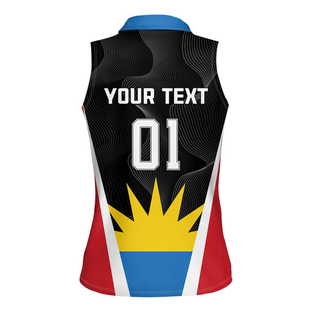 Custom Antigua Cricket Hawksbills Women Sleeveless Polo Shirt Each Endeavouring All Achieving - Wonder Print Shop