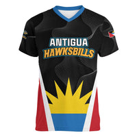 Custom Antigua Cricket Hawksbills Women V-Neck T-Shirt Each Endeavouring All Achieving - Wonder Print Shop