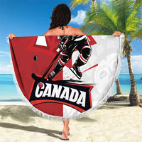 Canada Ice Hockey Team Beach Blanket Maple Leaf Go Champions