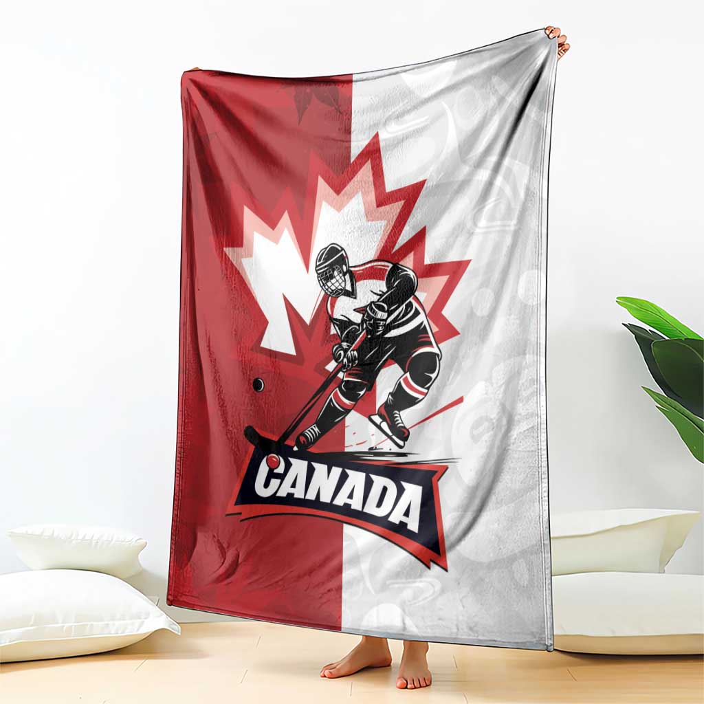 Canada Ice Hockey Team Blanket Maple Leaf Go Champions