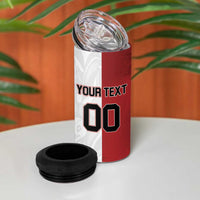 Custom Canada Ice Hockey Team 4 in 1 Can Cooler Tumbler Maple Leaf Go Champions