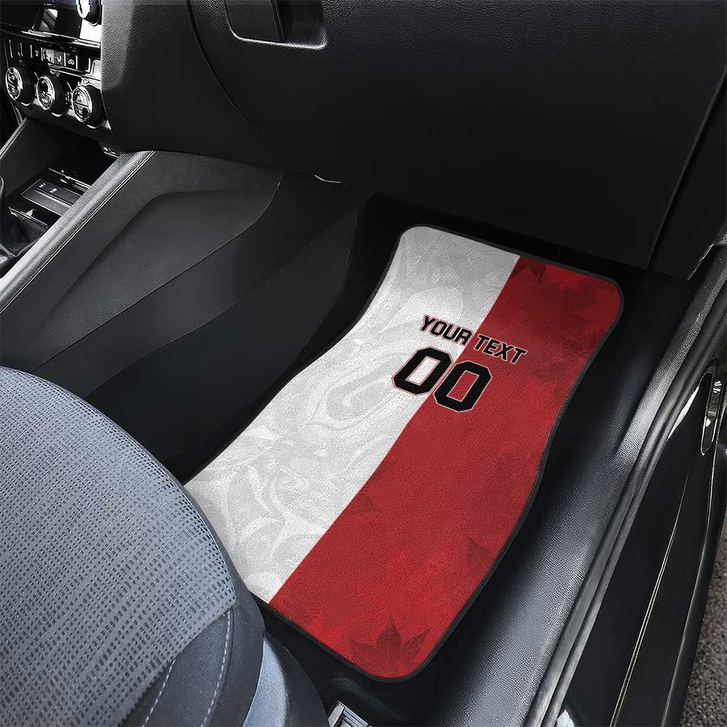 Canada Ice Hockey Team Car Mats Maple Leaf Go Champions