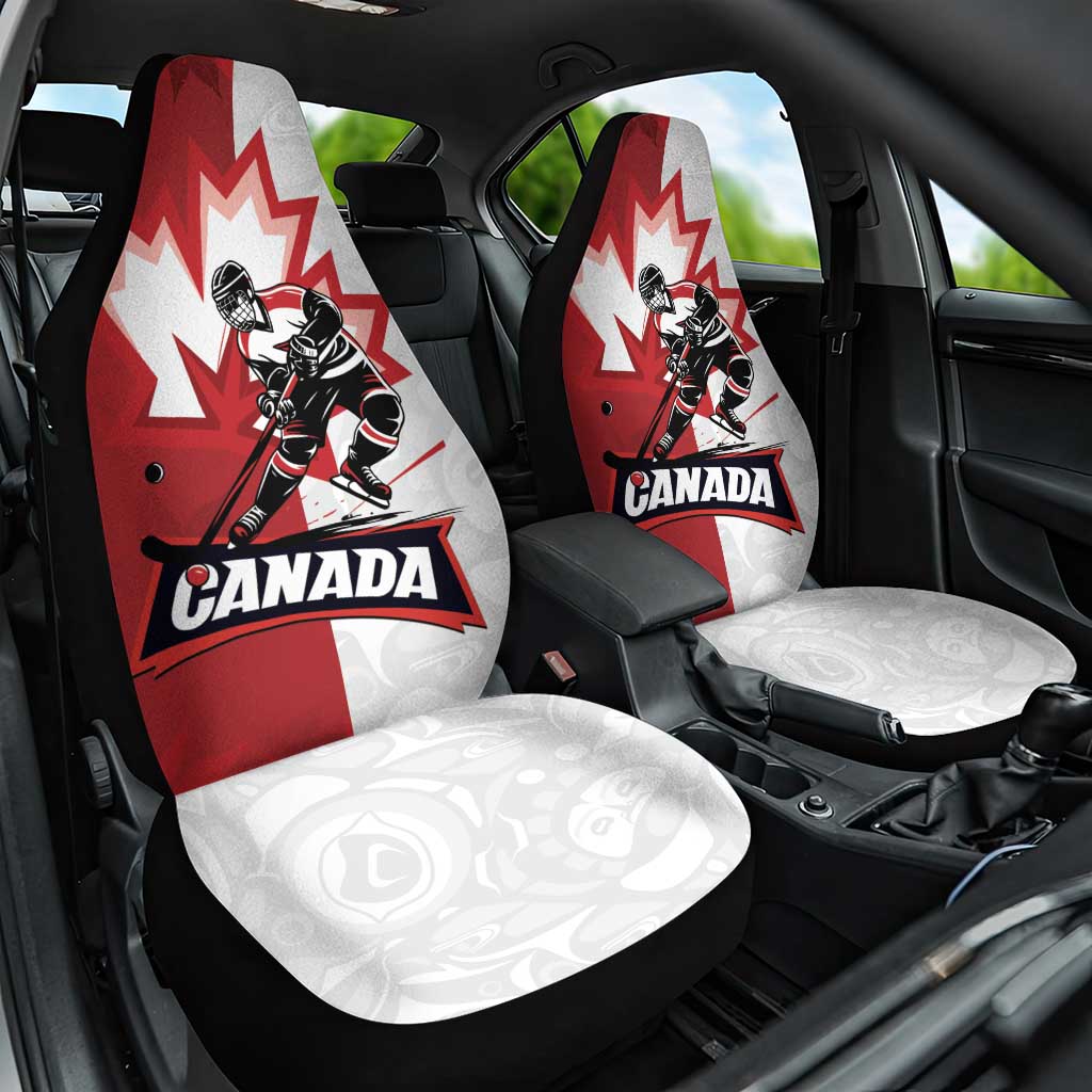 Canada Ice Hockey Team Car Seat Cover Maple Leaf Go Champions