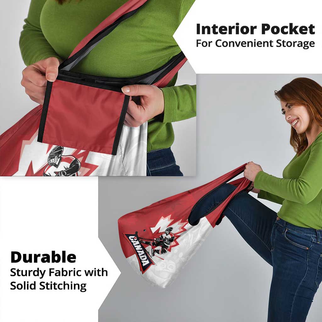 Canada Ice Hockey Team Grocery Bag Maple Leaf Go Champions