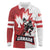 Custom Canada Ice Hockey Team Long Sleeve Polo Shirt Maple Leaf Go Champions