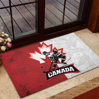 Canada Ice Hockey Team Rubber Doormat Maple Leaf Go Champions