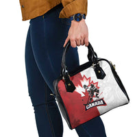 Canada Ice Hockey Team Shoulder Handbag Maple Leaf Go Champions