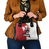 Canada Ice Hockey Team Shoulder Handbag Maple Leaf Go Champions