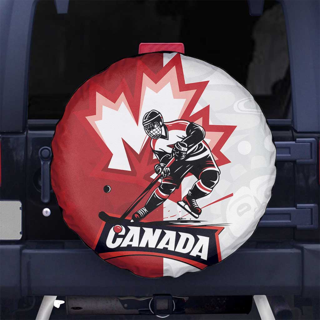 Canada Ice Hockey Team Spare Tire Cover Maple Leaf Go Champions