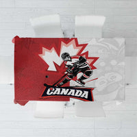 Canada Ice Hockey Team Tablecloth Maple Leaf Go Champions