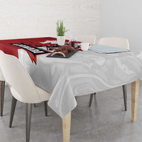 Canada Ice Hockey Team Tablecloth Maple Leaf Go Champions