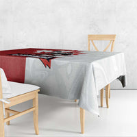 Canada Ice Hockey Team Tablecloth Maple Leaf Go Champions