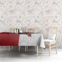 Canada Ice Hockey Team Tablecloth Maple Leaf Go Champions