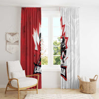 Canada Ice Hockey Team Window Curtain Maple Leaf Go Champions