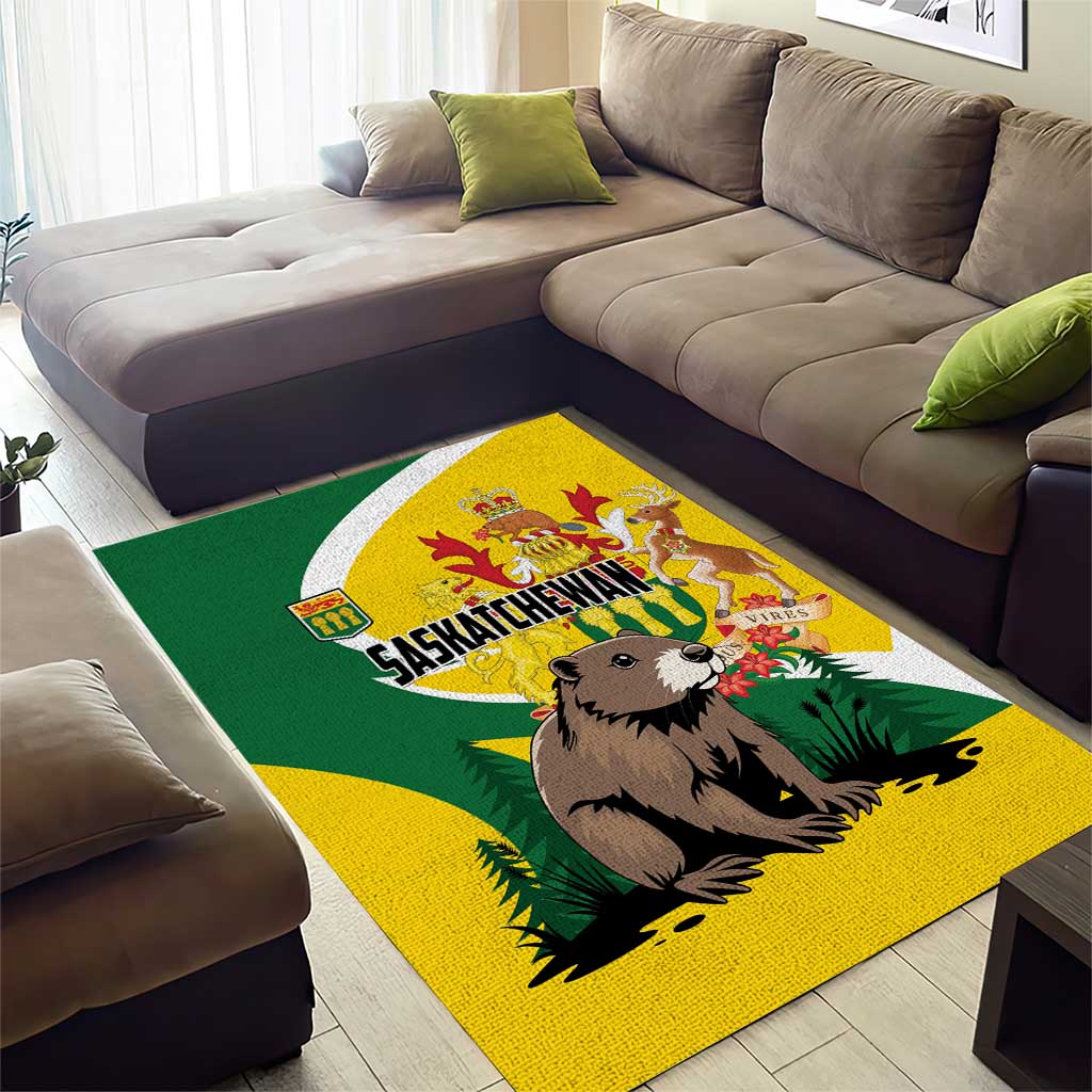 Canada Saskatchewan Province Area Rug Multis e Gentibus Vires