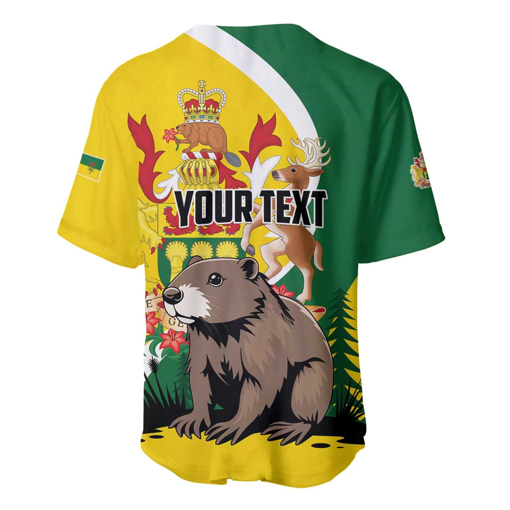 Personalized Canada Saskatchewan Province Baseball Jersey Multis e Gentibus Vires