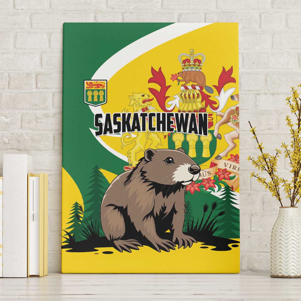 Canada Saskatchewan Province Canvas Wall Art Multis e Gentibus Vires