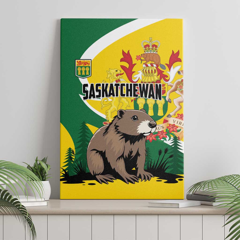 Canada Saskatchewan Province Canvas Wall Art Multis e Gentibus Vires