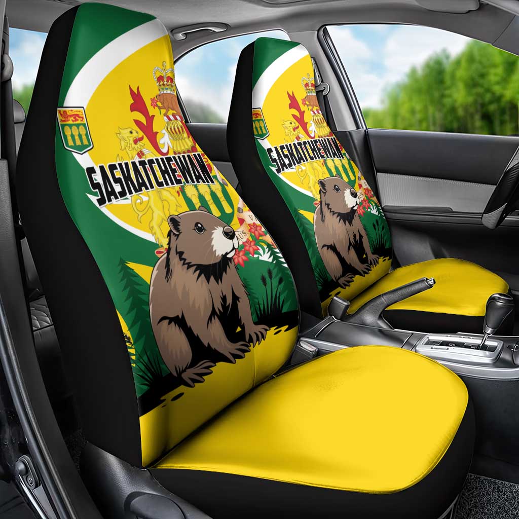 Canada Saskatchewan Province Car Seat Cover Multis e Gentibus Vires