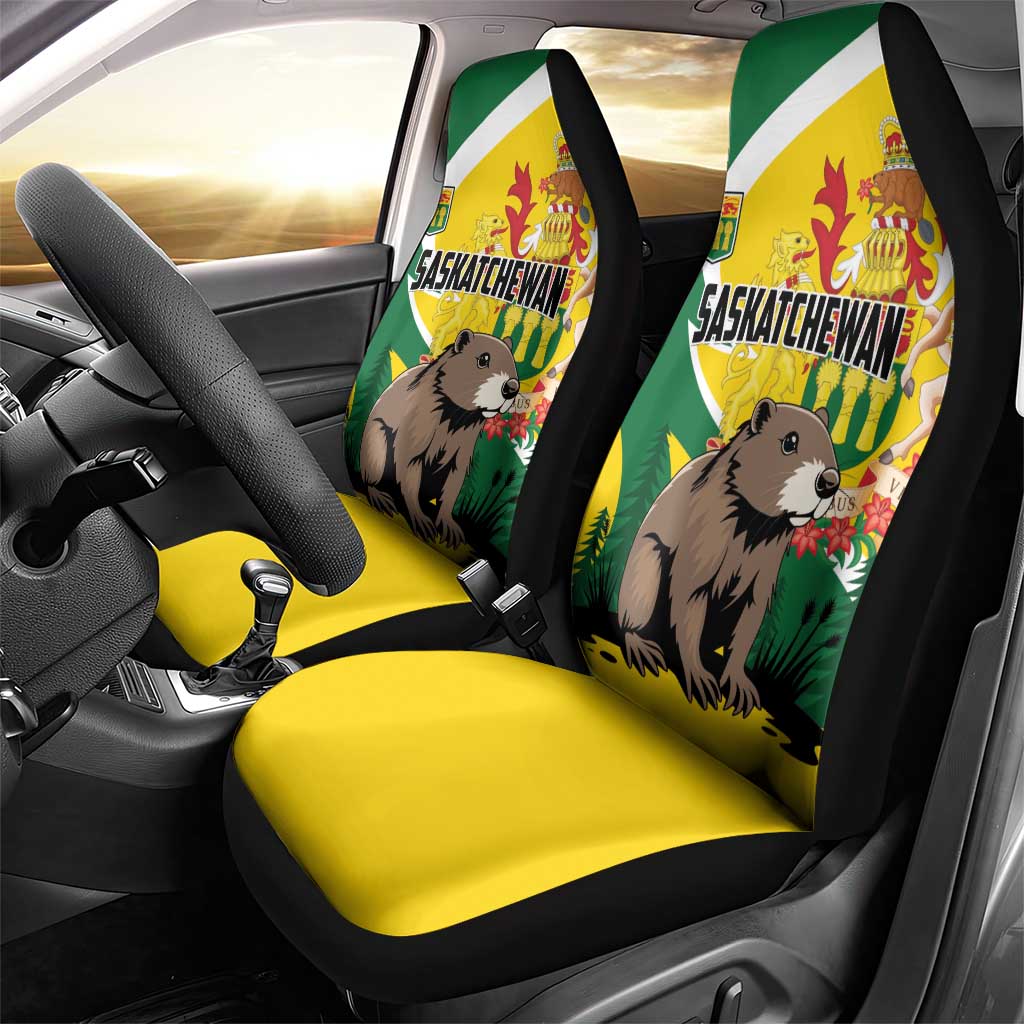 Canada Saskatchewan Province Car Seat Cover Multis e Gentibus Vires