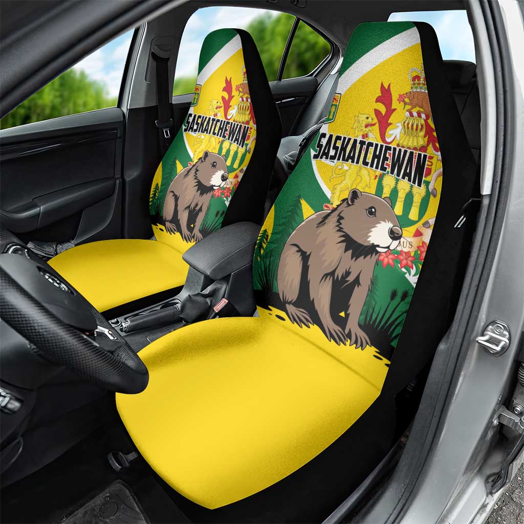 Canada Saskatchewan Province Car Seat Cover Multis e Gentibus Vires
