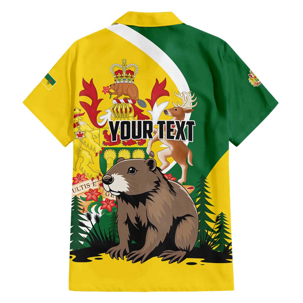 Personalized Canada Saskatchewan Province Family Matching Off Shoulder Maxi Dress and Hawaiian Shirt Multis e Gentibus Vires