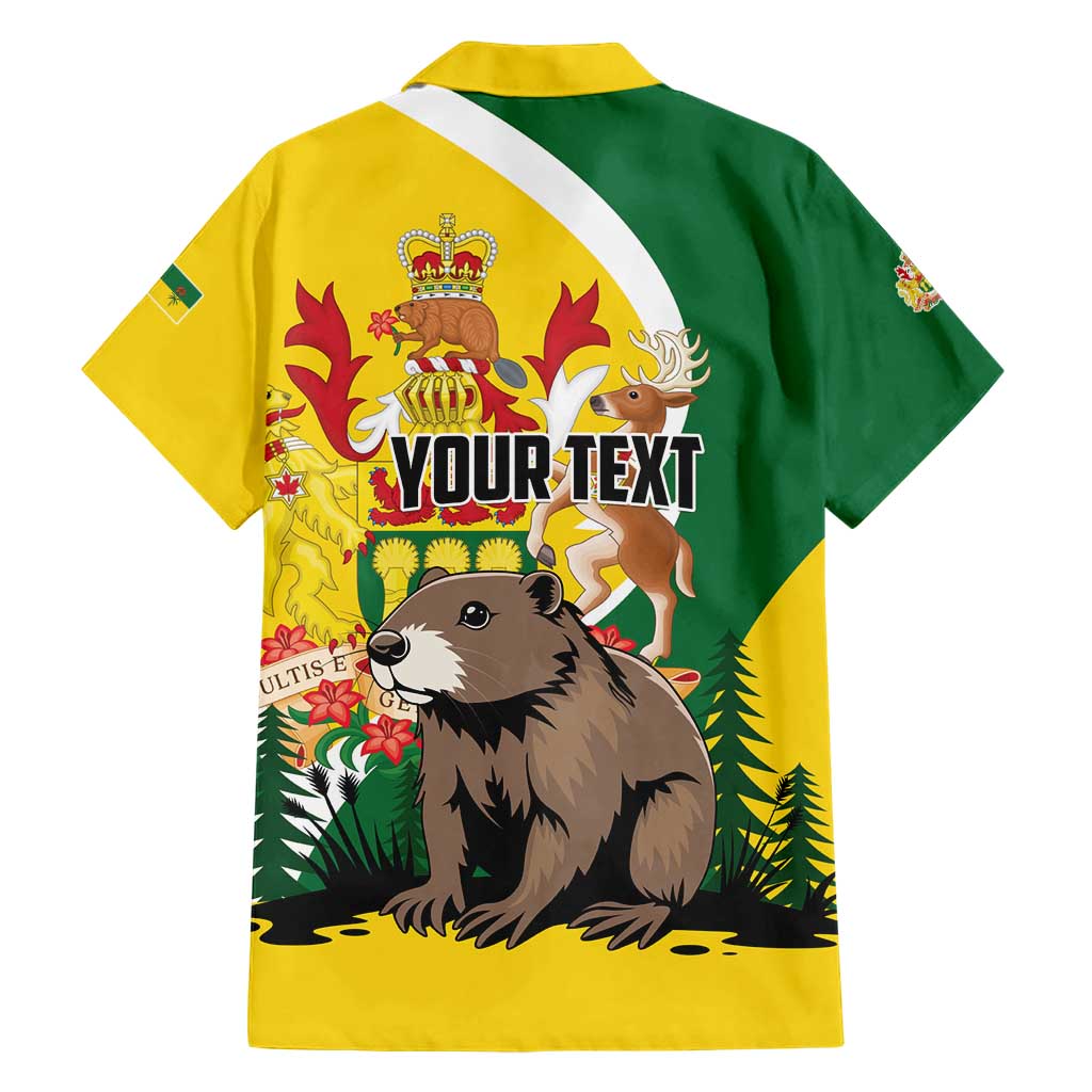 Personalized Canada Saskatchewan Province Family Matching Short Sleeve Bodycon Dress and Hawaiian Shirt Multis e Gentibus Vires