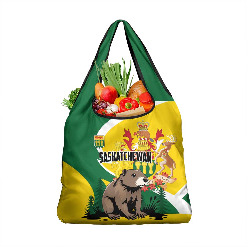 Canada Saskatchewan Province Grocery Bag Multis e Gentibus Vires