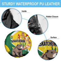 Canada Saskatchewan Province Spare Tire Cover Multis e Gentibus Vires