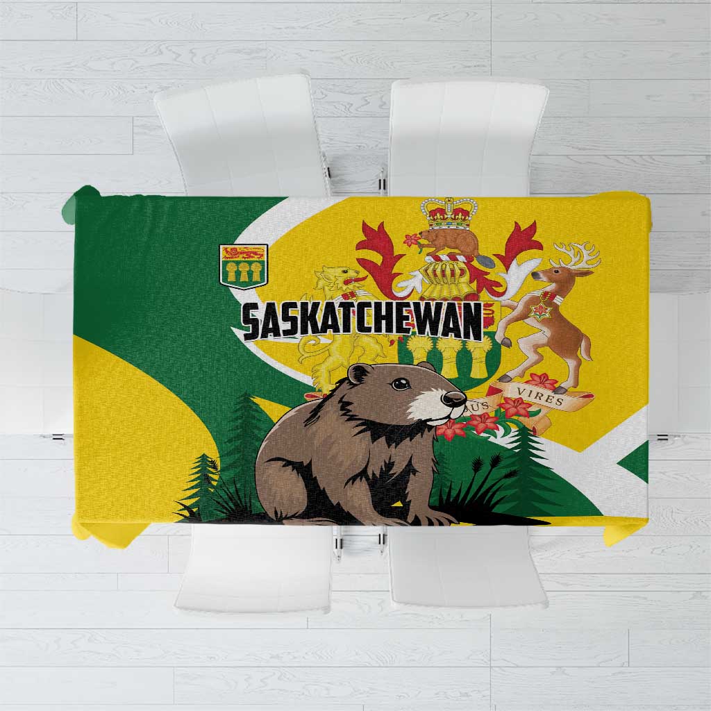 Canada Saskatchewan Province Tablecloth Multis e Gentibus Vires