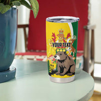 Personalized Canada Saskatchewan Province Tumbler Cup Multis e Gentibus Vires