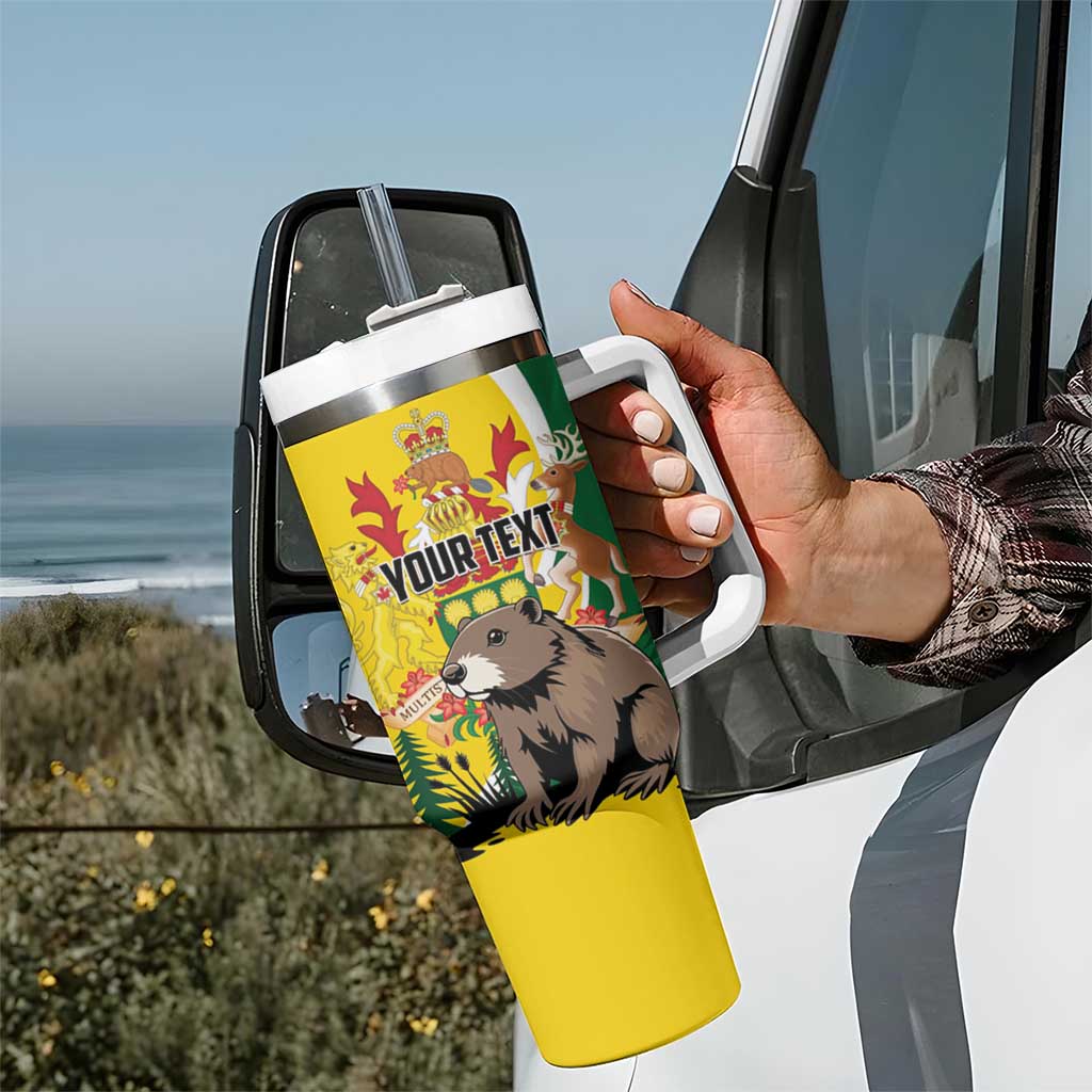 Personalized Canada Saskatchewan Province Tumbler With Handle Multis e Gentibus Vires