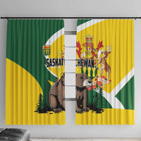 Canada Saskatchewan Province Window Curtain Multis e Gentibus Vires