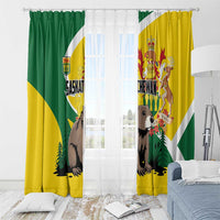 Canada Saskatchewan Province Window Curtain Multis e Gentibus Vires