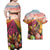 Netherlands Easter 2024 Couples Matching Off Shoulder Maxi Dress and Hawaiian Shirt Bunny With Tulips Flowers Field