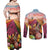 Netherlands Easter 2024 Couples Matching Off Shoulder Maxi Dress and Long Sleeve Button Shirt Bunny With Tulips Flowers Field - Wonder Print Shop