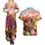 Netherlands Easter 2024 Couples Matching Summer Maxi Dress and Hawaiian Shirt Bunny With Tulips Flowers Field - Wonder Print Shop