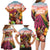 Netherlands Easter 2024 Family Matching Long Sleeve Bodycon Dress and Hawaiian Shirt Bunny With Tulips Flowers Field