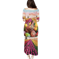 Netherlands Easter 2024 Family Matching Puletasi and Hawaiian Shirt Bunny With Tulips Flowers Field - Wonder Print Shop